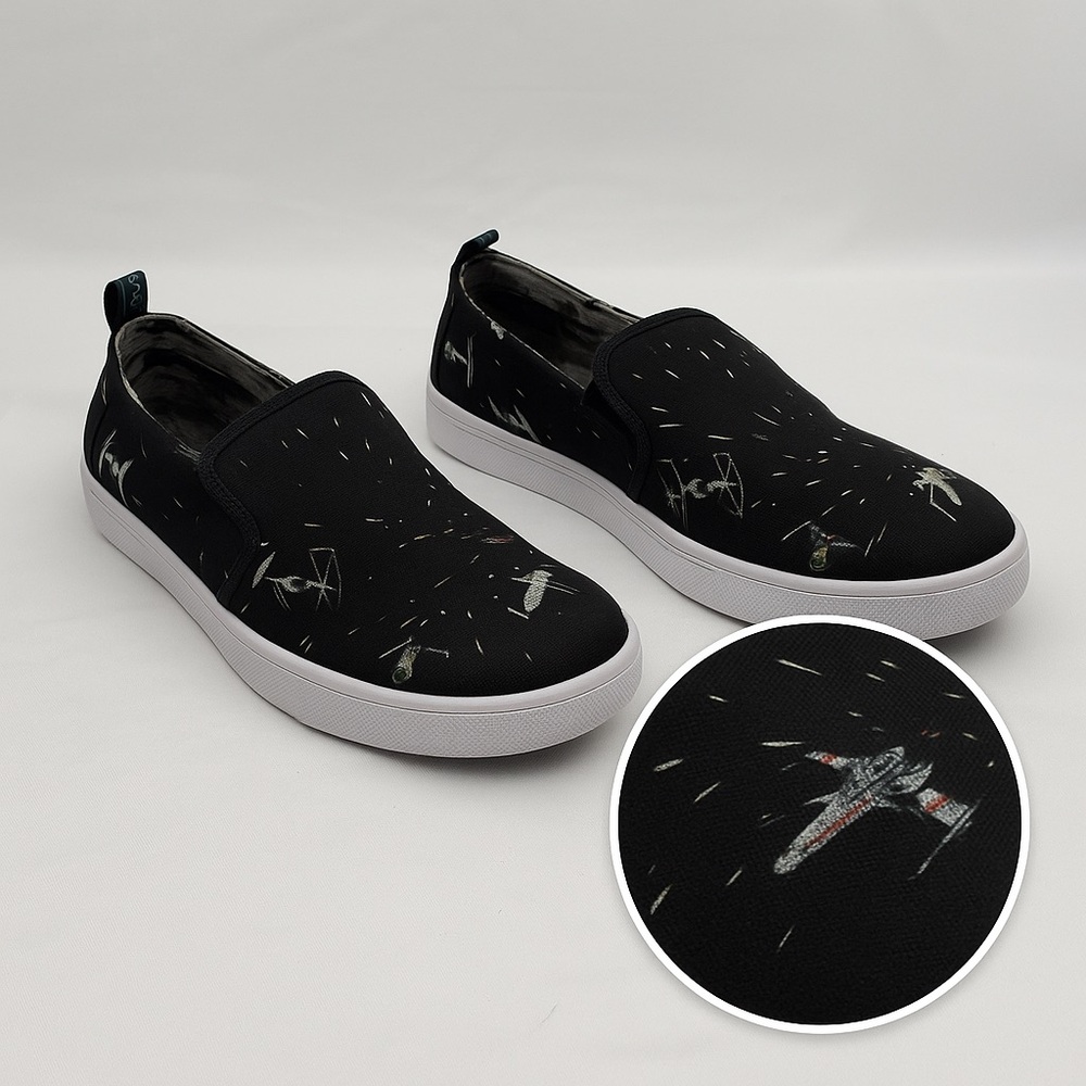 Toms Black and White Star Wars Sneakers